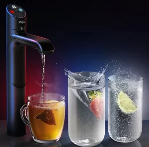 Instantly hot, chilled or sparkling filtered water with the Hydrotap by Zip Water.